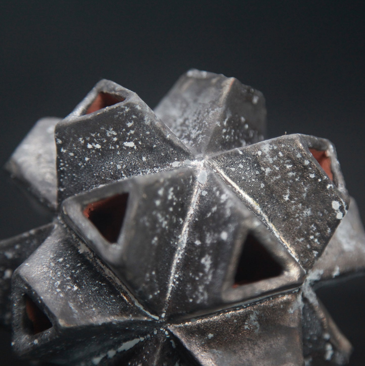 Origami kusudama émail bronze