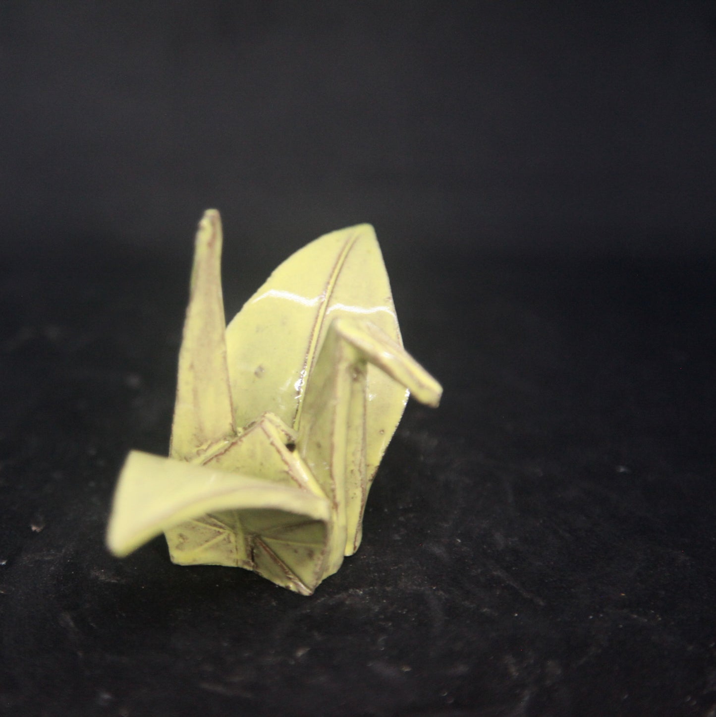 Bright yellow bird - origami pattern