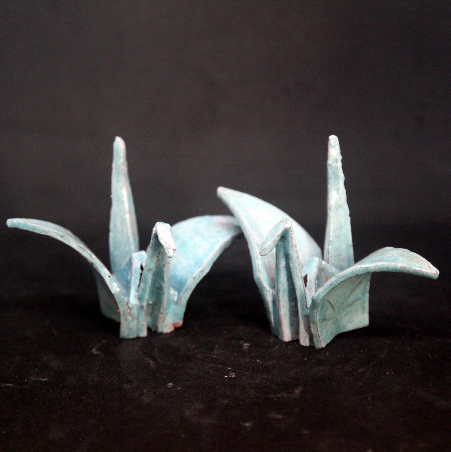 Turquoises birds - origami pattern