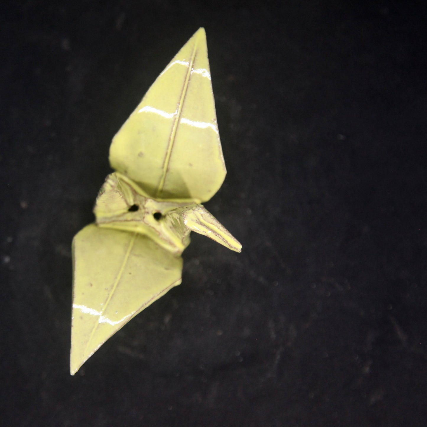 Oiseau jaune vif - motif origami